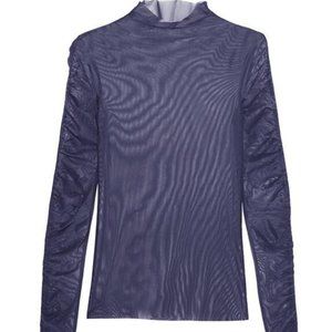 Opening Ceremony Sheer Silk  Purple Top Inspired by Kendall Jenner,  Size M